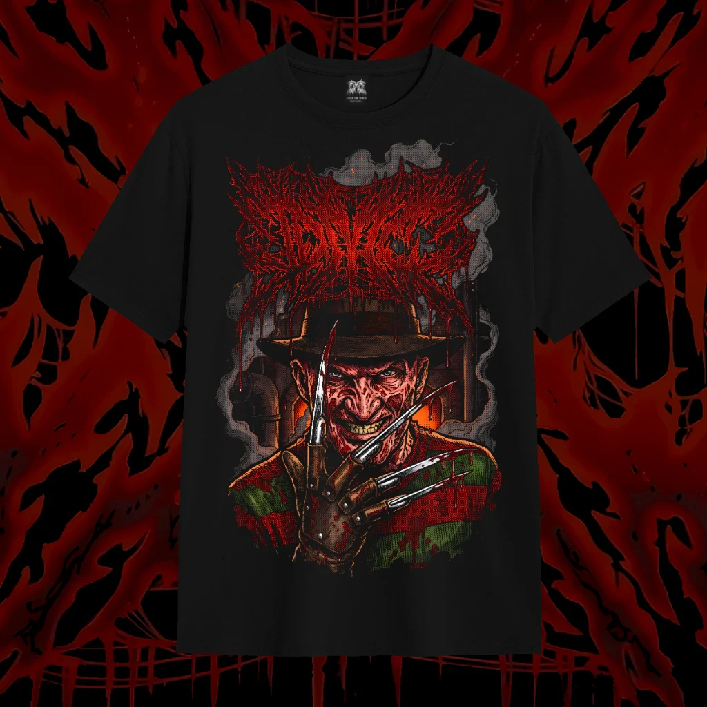 Camiseta Deathcore - Freddy Krueger, Deathcore Merch