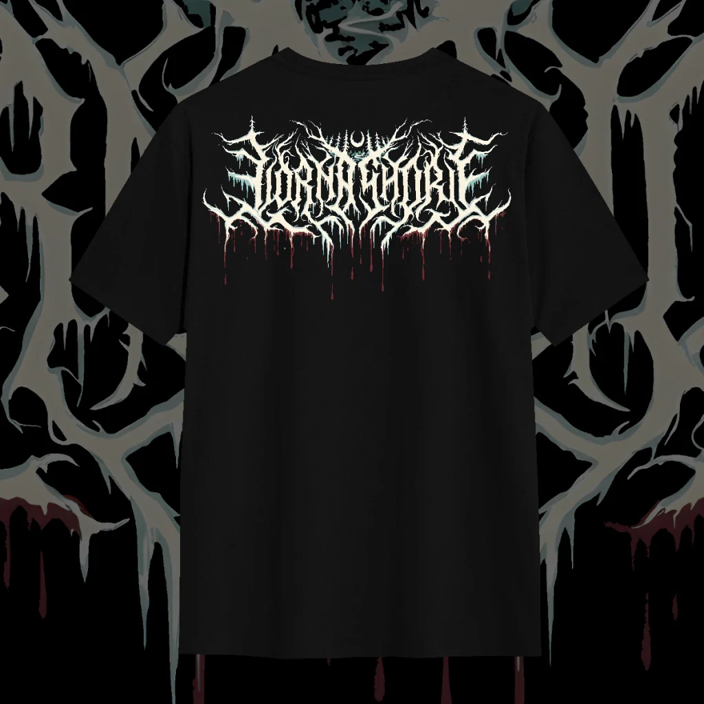 Camiseta Lorna Shore - Valak — costas ou detalhe