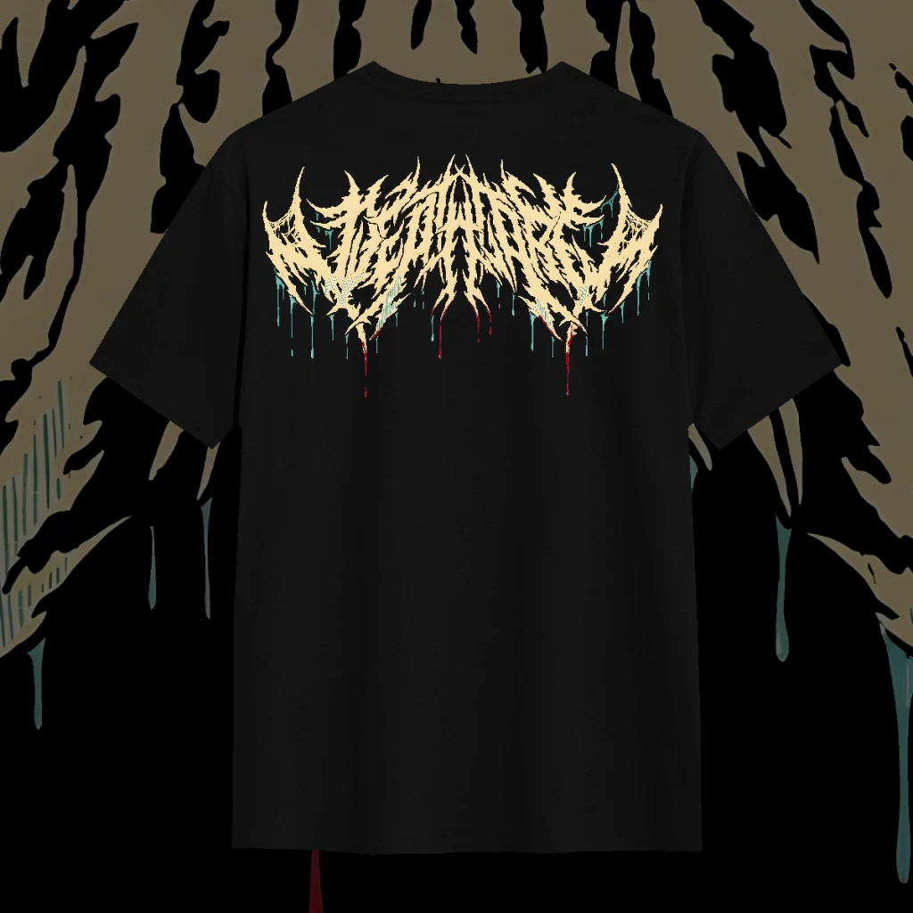 Camiseta Deathcore - Jason — costas ou detalhe